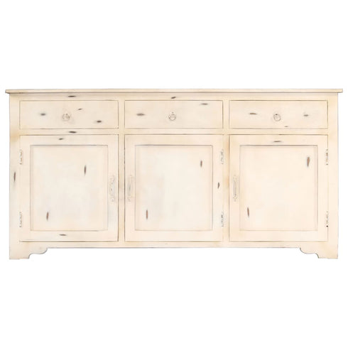 Rustika Rowe -  Sideboard White 160x40x80 cm Solid Mango Wood